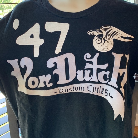 Von Dutch Kustom Cycles ‘47 Tee Shirt T-shirt - Women’s M - Picture 2 of 8